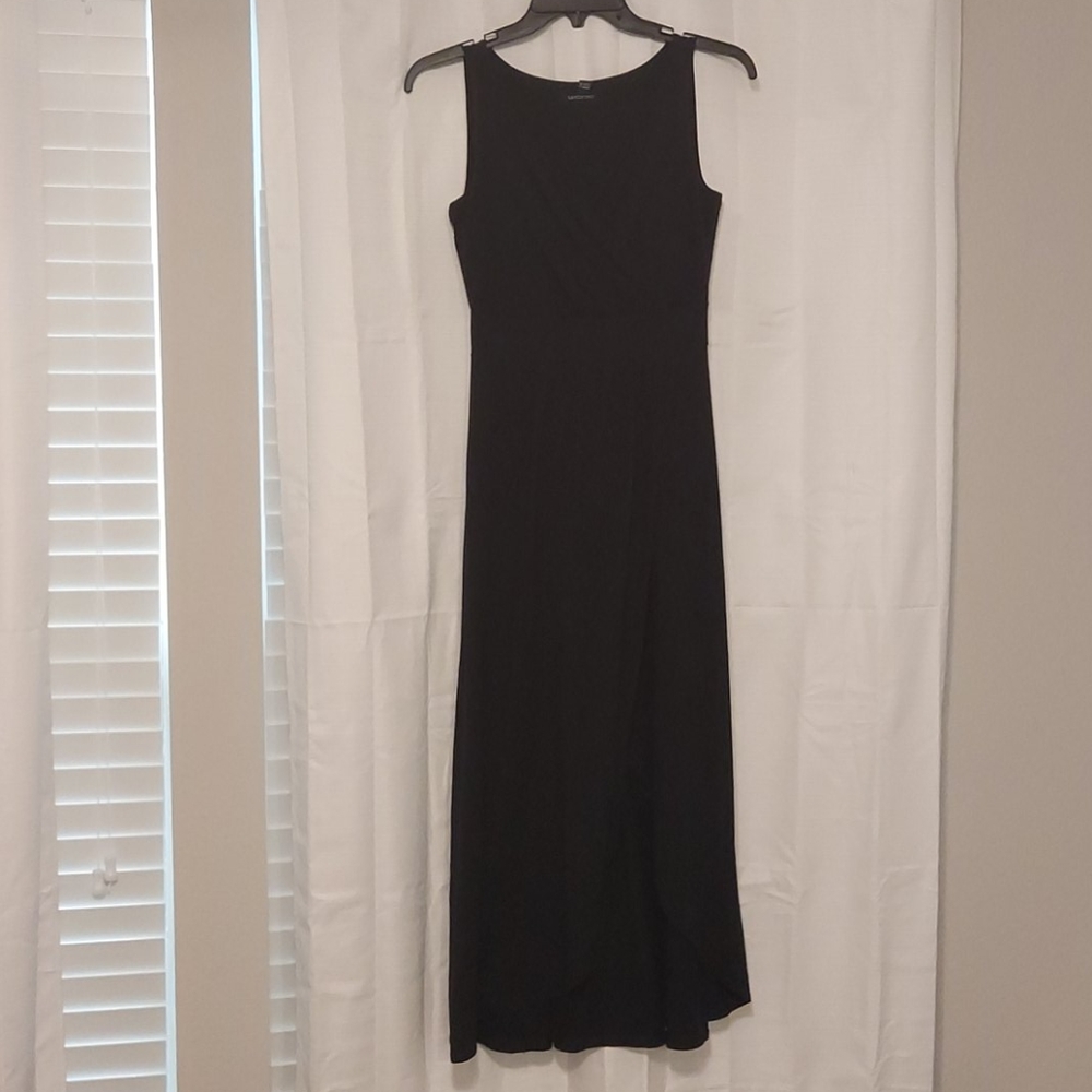 Lands End black maxi dress size xxs petite 0